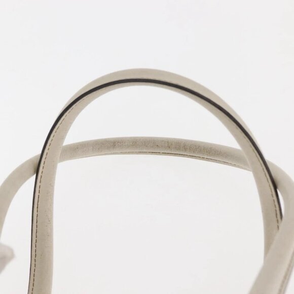 GUCCI Mini Abbey Boston Bag Leather White Gold - Picture 9 of 15